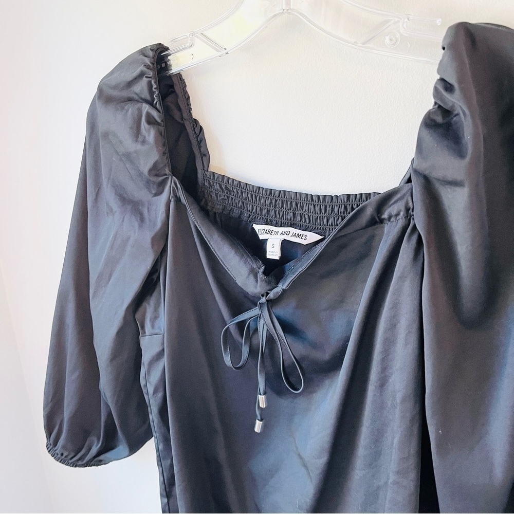 Elizabeth and James Black Cottagecore Whimsigoth Renaissance  Blouse